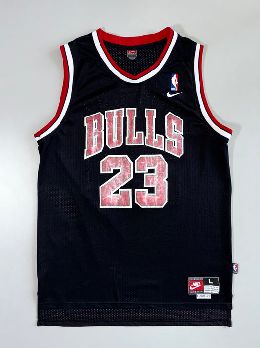 Nike Team Sports NBA Chicago Bulls #23 Jordan Vintage Alternate Black Mesh Basketball Jersey (L)