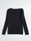 Lauren Ralph Lauren Black Cable Knit Sweater with Gold Buttons | woman’s Size (XS)