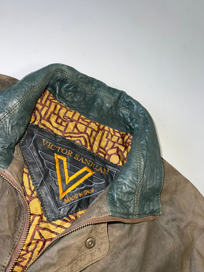 !                                                                                                                                                                                               Super Premium Original Leather Jacket (RARE) Made in Spain (XL)