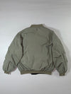 Reversible Black to Olive Green MA-1 Puffer Bomber Jacket  (XL)