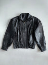 Vintage Premium Genuine Oversized Leather Jacket With Detachable Arm (S/M)
