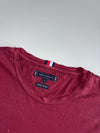 Tommy Hilfiger Maroon Organic Cotton Long Sleeve Tee (L)
