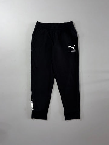 Puma Worldwide Black Logo Jogger Sweatpants (W:29) (L:34)