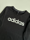 Adidas Neo Essential Logo Black Crewneck Sweatshirt (S)
