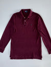 Polo by Ralph Lauren Maroon Long Sleeve Polo Shirt (S)