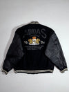 Vintage Adidas Sports International Wool & Leather Varsity Jacket – Black (M)