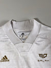 Adidas x Mo Salah | White Gold Jacquard Football Jersey | (XS)