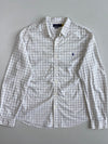 Polo Ralph Lauren | White Navy Windowpane Check Slim Fit Shirt (Xl)