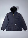 Carhartt Thermal-Lined Zip-Up Hoodie – Navy/Black, (2XL)