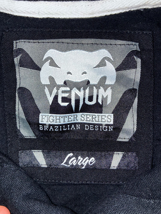 Venum Fighter Series Brazilian Design Polo Black White (L)