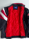 Starter Chicago Bulls Black Red Colorblock Puffer Jacket (2Xl)