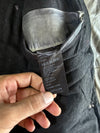 Distressed Diamond-Quilted Leather Shacket (M)