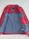Tommy Hilfiger Faded Red Cotton Harrington Jacket – Plaid Lined (M)