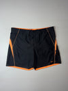 Nike Black & Orange Mesh-Lined Swim Shorts  (W:42) (L:19)