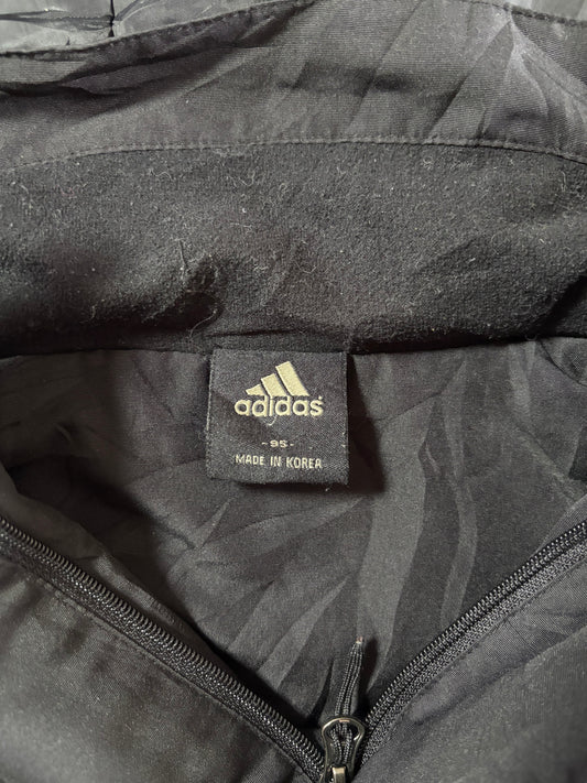 Vintage Adidas Padded Hooded Utility Jacket – Black (M/L)