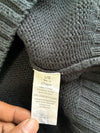 Chaps Ralph Lauren Henley Mock Neck Knit Sweater with Suede Placket(Xl)