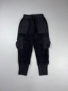 ByTheR Black Sherpa Fleece Utility Cargo Jogger Pants (W:30) (L:38)