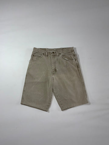 Wrangler Slim Fit Khaki Denim Shorts (W:32) (L:22.5)