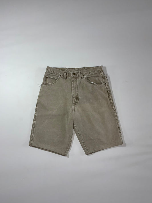 Wrangler Slim Fit Khaki Denim Shorts (W:32) (L:22.5)