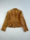 Vintage Gipsy Tan Leather Cafe Racer Jacket Women’s (M)