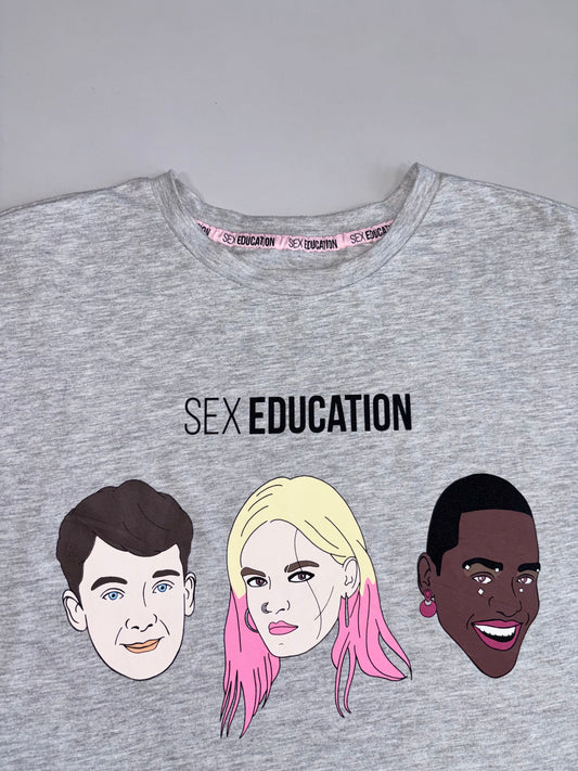 Premium Original Sex ED Series Graphic Printed  T-Shirt (L/XL)