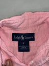 Ralph Lauren Oxford Button-Down Shirt with Multicolor Pony – Pink (S)