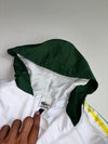 Lacoste White Green Yellow Colorblock Hooded (M)