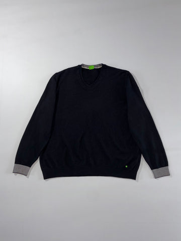 Hugo Boss Wool V-Neck Sweater (XL)