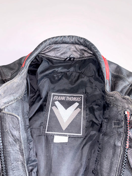 Vintage Frank Thomas Pure Leather Motorcycle Racing Jacket (M)