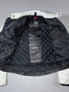 Ikon Sport White Red Black Leather Biker Jacket (S/M)