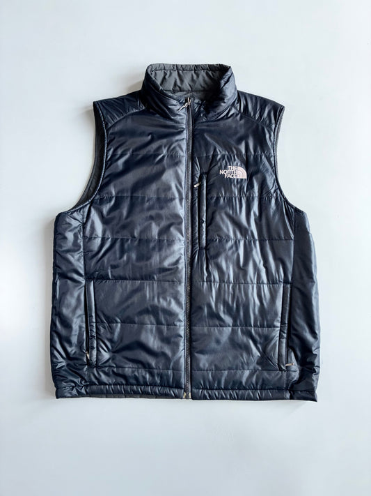 The North Face Reversible Puffer Vest | Black Grey (L)