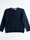 Burberry London Tonal Embroidered Equestrian Knight Sweatshirt (M)