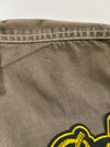 Pull&Bear Streetwear Work Shirt – Olive Contrast Stitch (L)