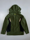 Fila Stile Sportivo Italiano Reflective Zip Colorblock Hooded Technical Shell Jacket Olive (L)
