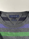 Tommy Hilfiger Cotton Cashmere Striped Sweater – Grey Multi Stripe (XL)