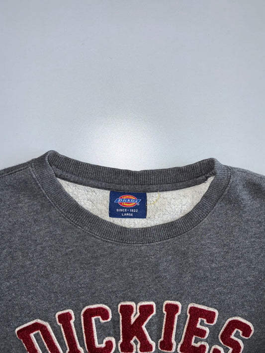 Dickies | “Dickies State” Arch Print Crewneck Sweatshirt | Charcoal Grey (L)
