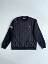 Kappa x LAtelier Italia Quilted Panel Crewneck Sweatshirt – Black (XL)