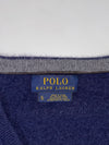 Polo Ralph Lauren Wool V-Neck Sweater – Navy,  Italian Yarn (XL)