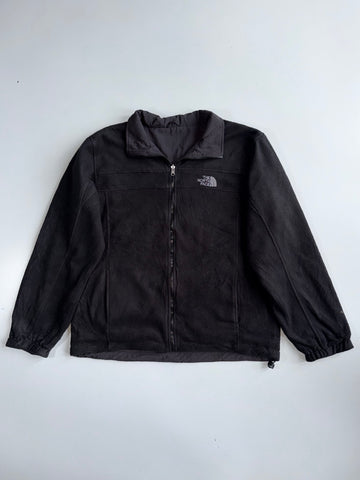 The North Face Denali Reversible Jacket | Black Fleece / Black Nylon Shell | (XL)