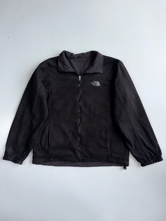 The North Face Denali Reversible Jacket | Black Fleece / Black Nylon Shell | (XL)