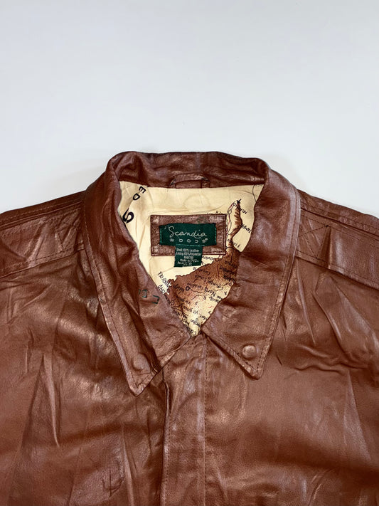 Scandia Woods Premium Original Leather Jacket (3XL)