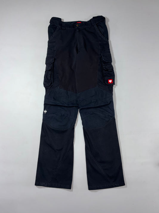 Engelbert Strauss Black Multi-Pocket Cargo Work Pants (W:34) (L:45)