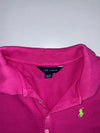 Ralph Lauren Long Sleeve Polo – Hot Pink with Neon Green Pony (XS)