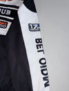 Y2K Style Black & White Embroidered Patch Racing Jacket(L)