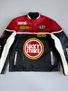 Vintage Lucky Strike Racing Heavy Pure Leather  Jacket with Motul, Michelin, Arai & Arrow Sponsor Patches (XL)