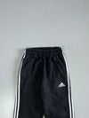 Adidas Black White 3-Stripe Track Pants Elastic (W:26|L:39)