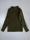 Adidas Originals 3-Stripe Long Sleeve Tee – Olive (XS)