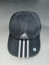 Vintage Adidas 3-Stripe Washed Grey Silver Cap (Adjustable)