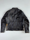 Schott NYC Perfecto American Spirit Patched Cowhide Leather Biker Jacket (M)