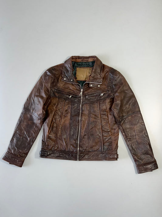 !                                                                                                                                                                                                                Zara Original Ultra Premium Leather Jacket (M)